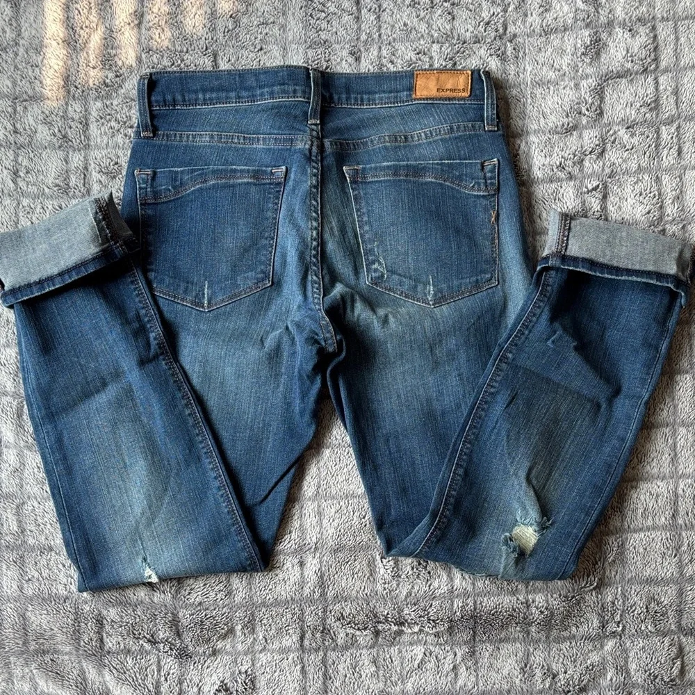 Express Women's Ripped Denim Jeans - Picture 5 of 5